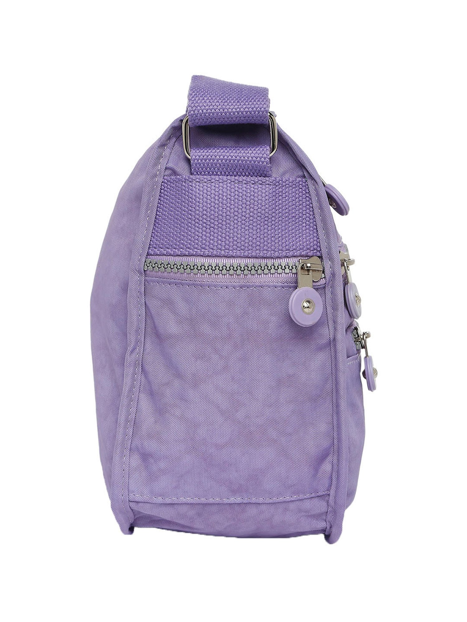Baomi Purple Solid Medium Cross Body Bag