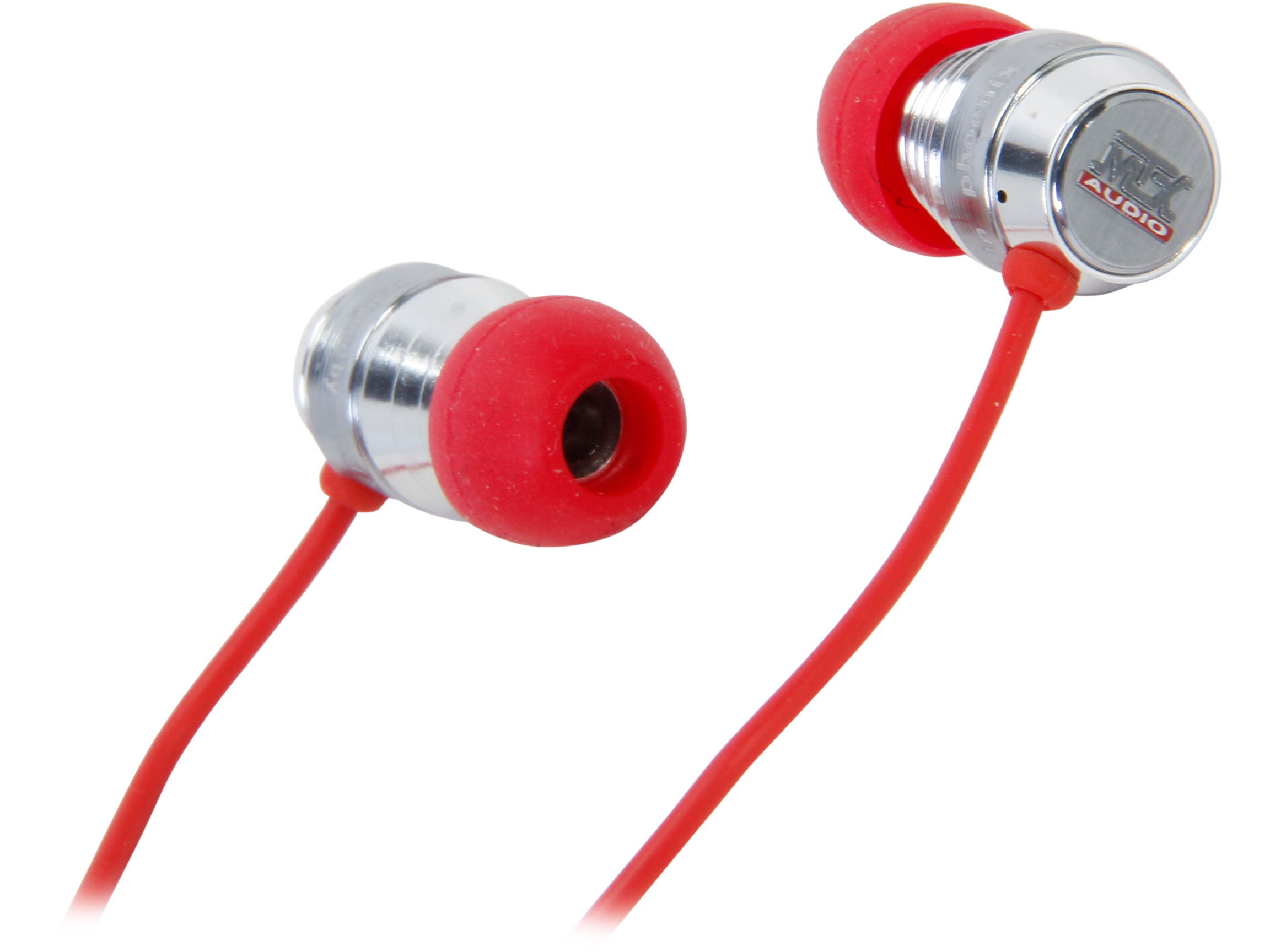 MTX StreetAudio Red iX2 - Red In Ear Acoustic Monitor Earbuds