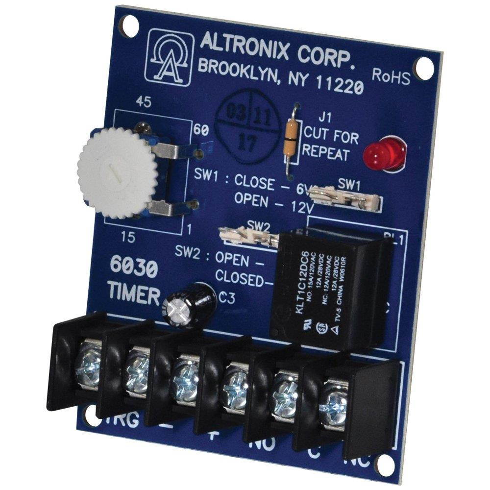 ALTRONIX 6062 TIMER;1SEC-1HR RANGE, SELECT. PULSE OUTPUT,1 SHOT ACTIVATION