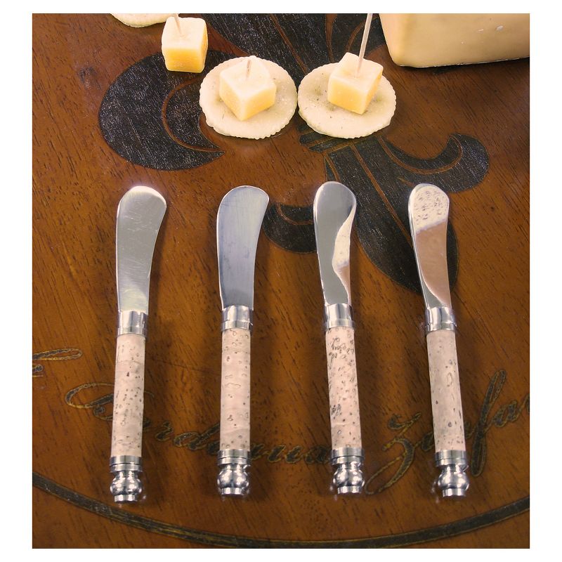 Epicureanist Cheese Spreaders with Cork Handles (Set of 4)