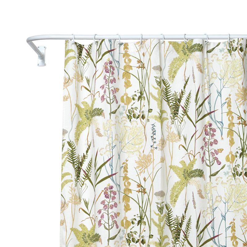 Huntington Botanical Shower Curtain Green/Yellow - India Ink