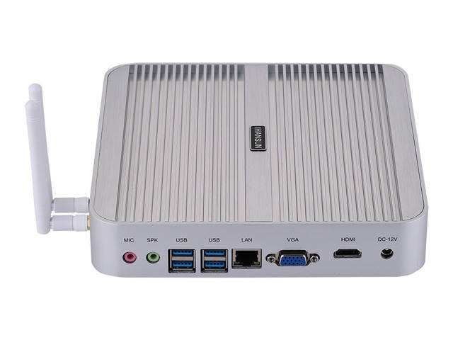 HUNSN Fanless Mini PC, Intel Core I5 5200U, Desktop Computer, HTPC, Kodi Box, Windows 10 Pro/Linux Ubuntu, BM01, AC WiFi 2.4+5Ghz/BT4.0/VGA/HDMI/4USB3.0/2USB2.0/LAN, (16G RAM/128G SSD/1TB HDD)