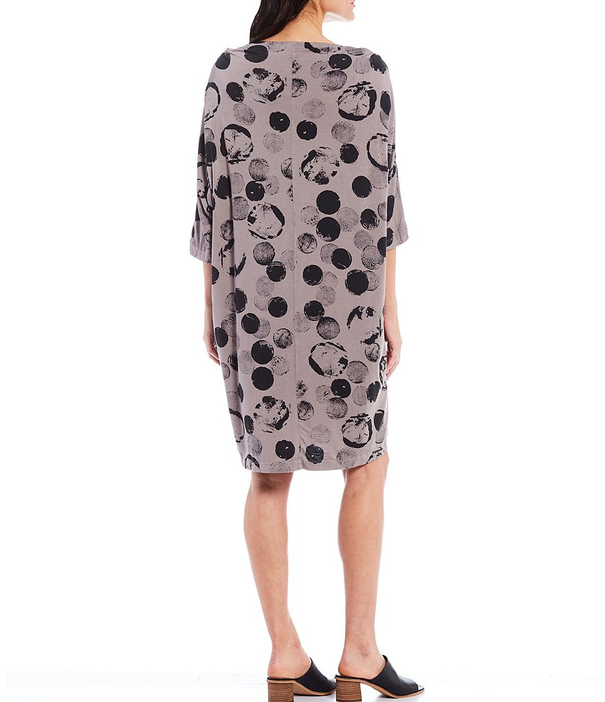 Bryn Walker Ingrid Print Jersey Bateau Neck Dolman Sleeve Dress