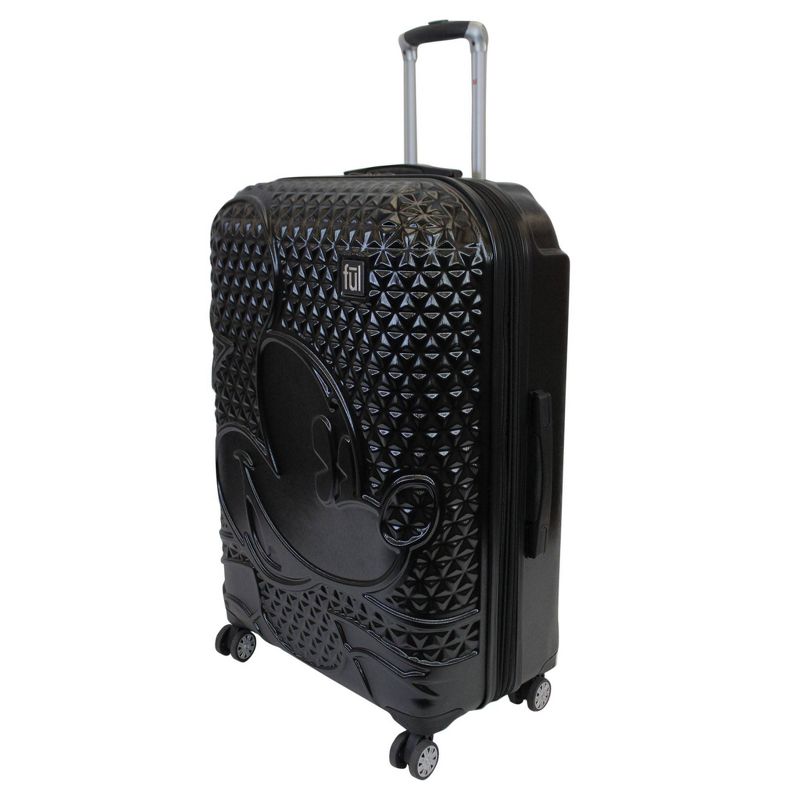FUL Disney Mickey Mouse Textured 29" Hardside Rolling Suitcase - Black