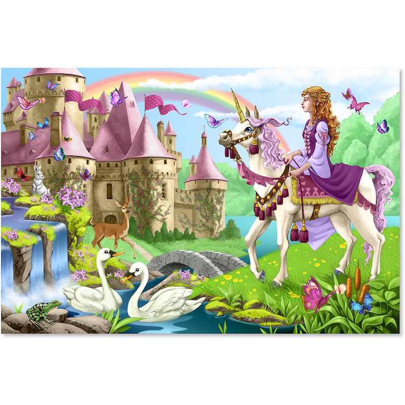 Melissa And Doug Fairy Tale Castle Jumbo Floor Puzzle 48pc