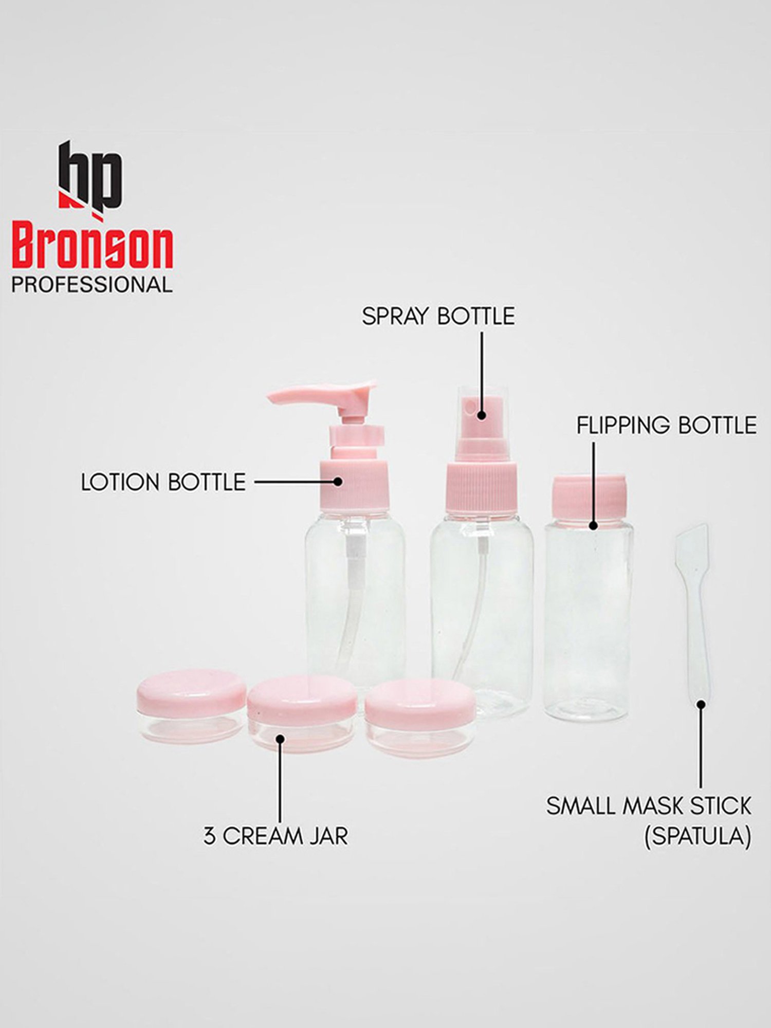 Bronson Professional Travel Size Bottles - Set of 6
