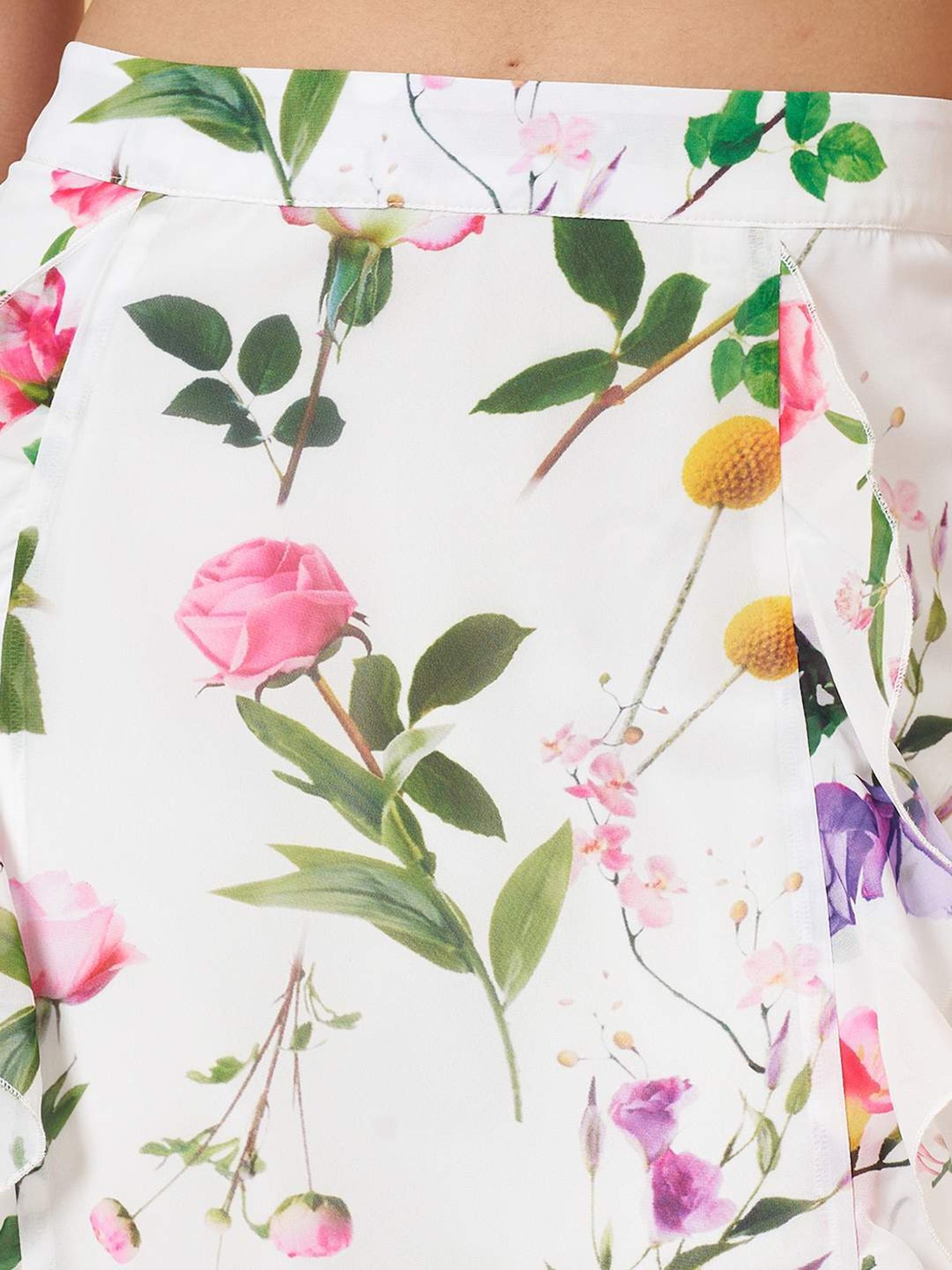 Honey by Pantaloons White Printed A-Line Skirt