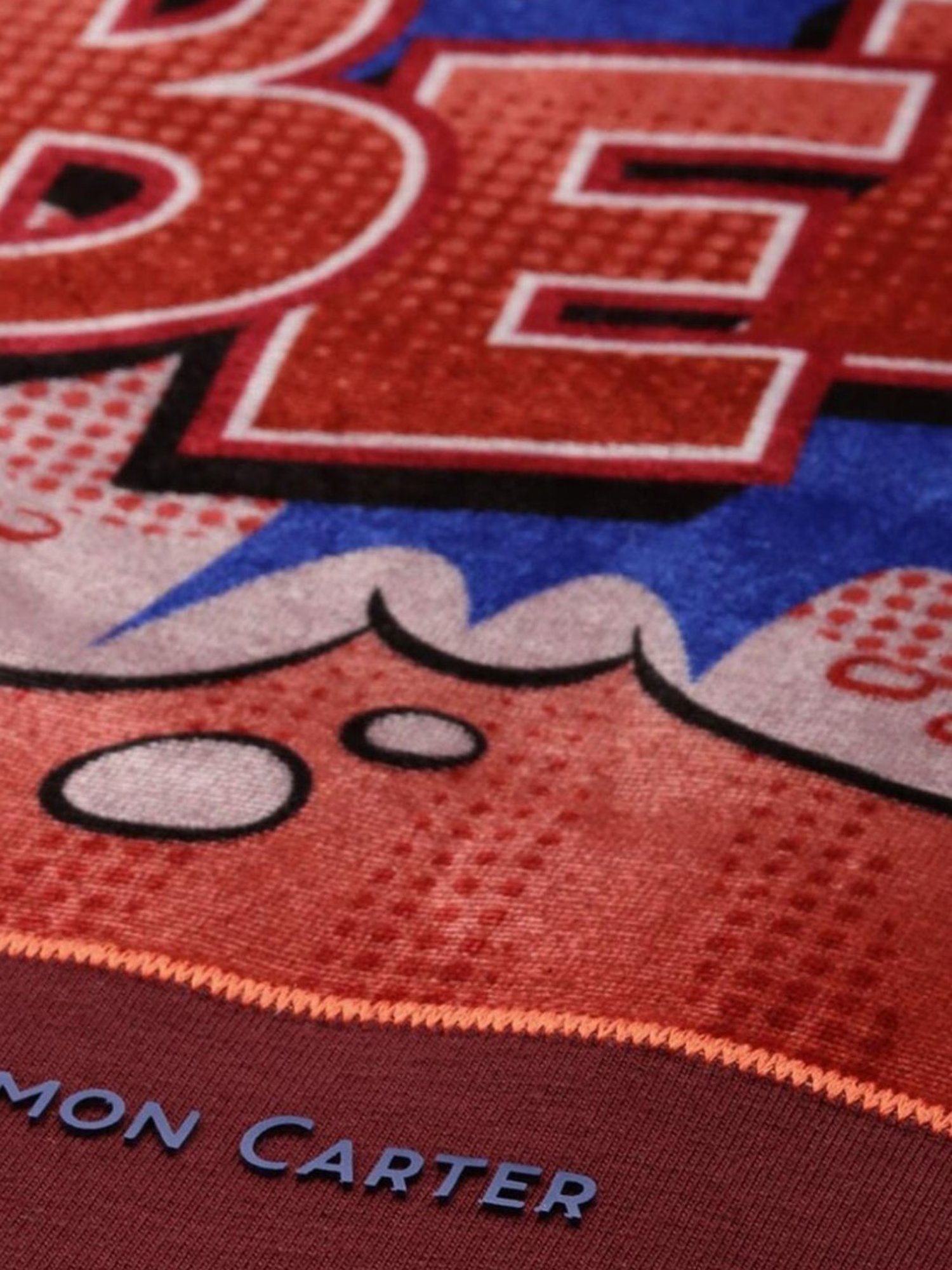 Simon Carter London Red Printed Slim Fit T-Shirt