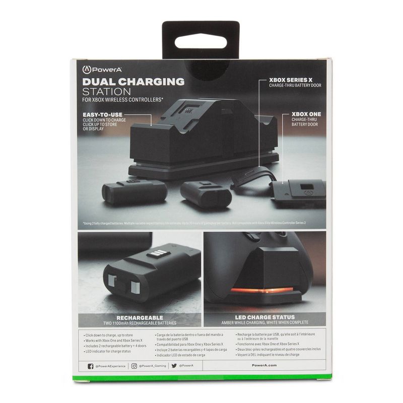 PowerA Dual Charging Station for Xbox One/Series X|S - Black