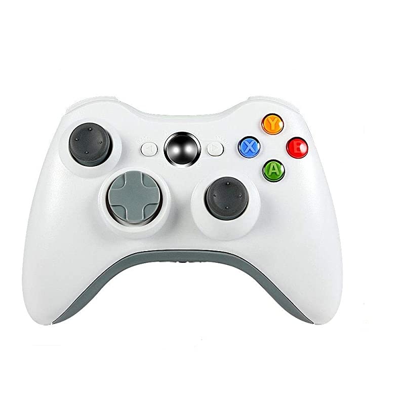 Wireless Controller for Xbox 360 Xbox 360 Joystick Wireless Game Controller for Microsoft Xbox Slim 360 PC Windows 7810 White
