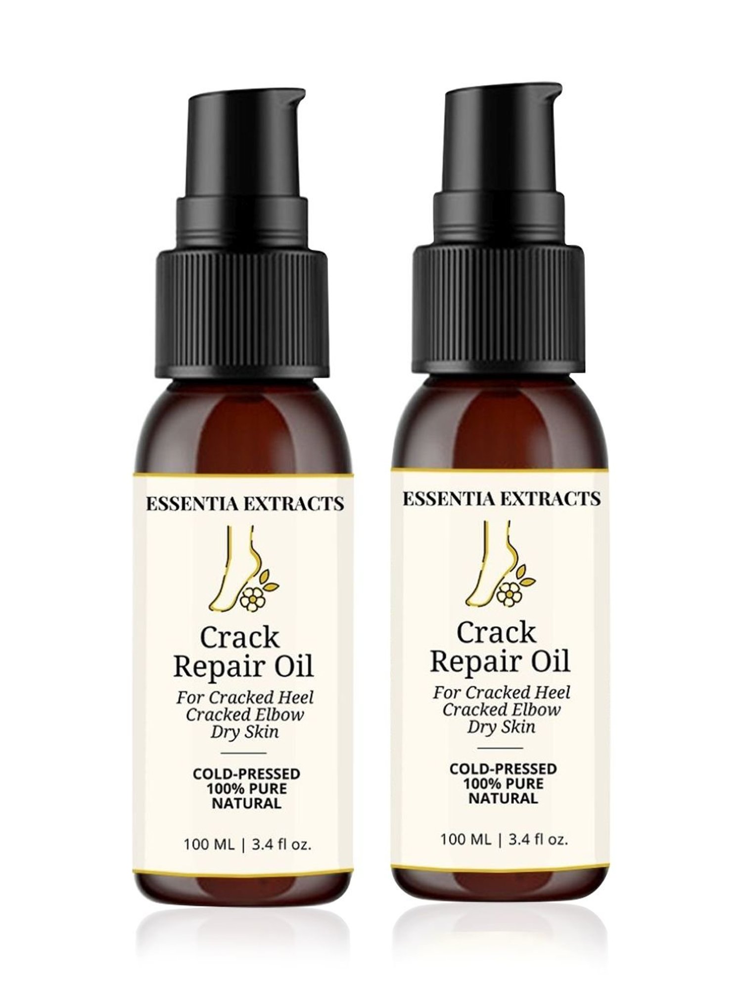 Essentia Extracts Cracked Heel & Elbow Repair Oil (Pack of 2) - 200 ml