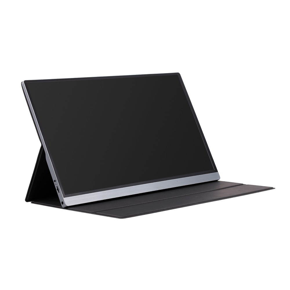 Portable Monitor Laptop Smart Case Protection Case Stand Holder with Sticker Easy Carrying Without Speaker Hole for 15.6