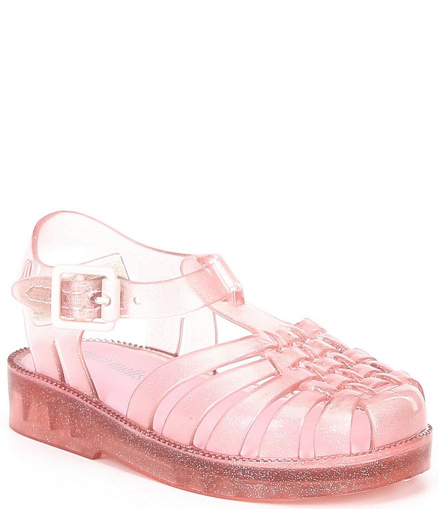 Mini Melissa Girl's Mini Possession Glitter Fisherman Sandals (Infant)