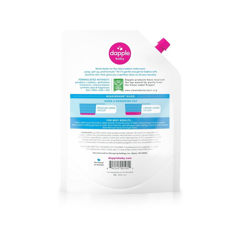 Dapple 3pk Fragrance Free Laundry Detergent - 34oz