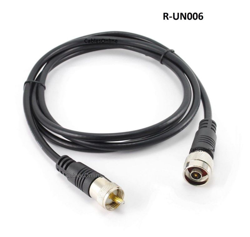 CablesOnline 6ft Premium Grade RG8x Coax UHF (PL259) Male to N-Type Male Antenna Cable (R-UN006)