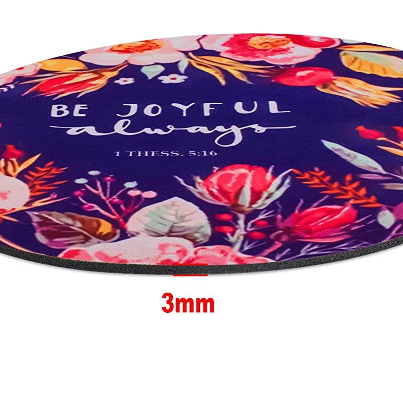 Mouse Pad Mousepad Non-Slip Rubber Gaming Mouse Pad Round Mouse Pads for Computers Laptop (Be Yourself)