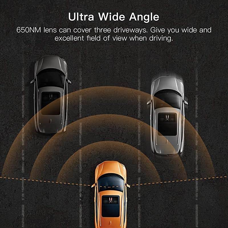 Dash Cam C660, Superior Night Vision with 8 IR Lights, 1080P Car Driving Recorder, 3'' IPS Screen, 170&deg; Wide Angle, WDR, G-sensor, Parking Monitor, Motion Detection, Loop Recording, Support GPS