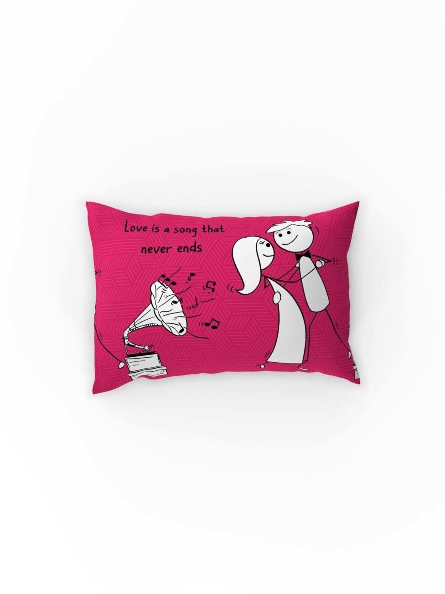 HOSTA HOMES Ultrasonic Abstract Brown 280 TC Polyvelvet Pillow Cover