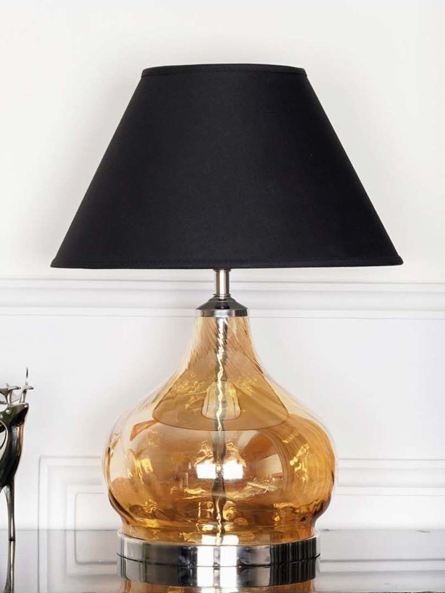 DecorativeRay Red PVC Study Table Lamp - Set of 1