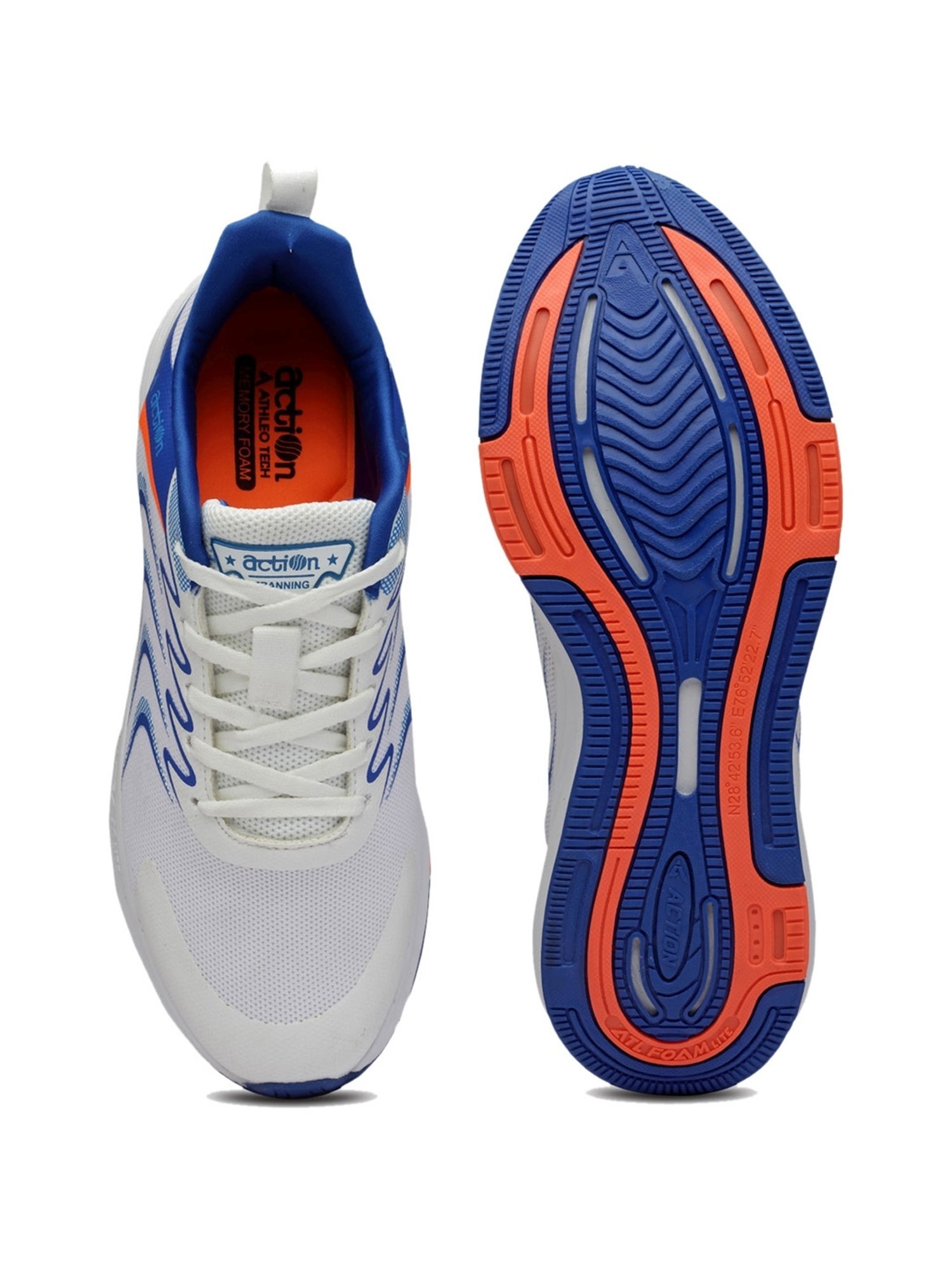 Action Men's White Running Shoes