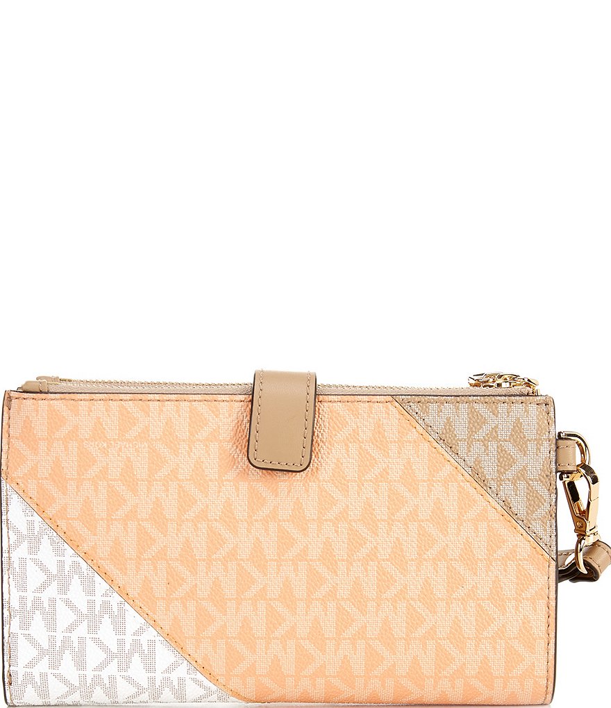 Michael Kors Signature Jet Set Double Zip Wristlet