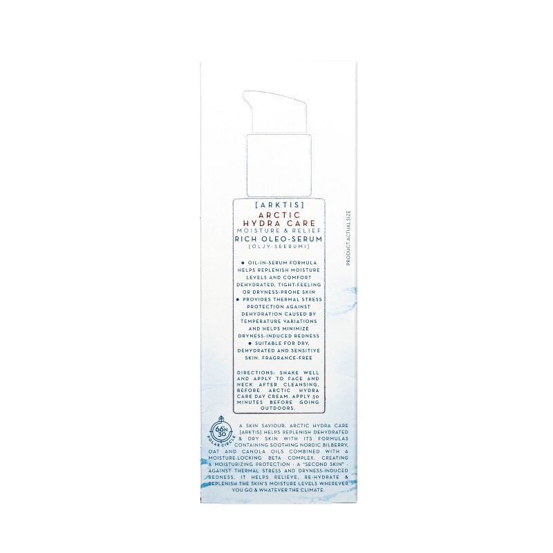 Lumene Arktis Moisture & Relief Rich Oleo Serum for Sensitive Skin - 1 fl oz