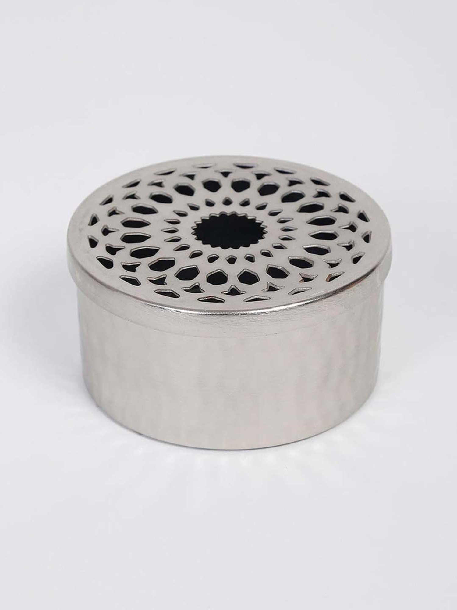 Fabindia Ihita Silver Metal Utility Box