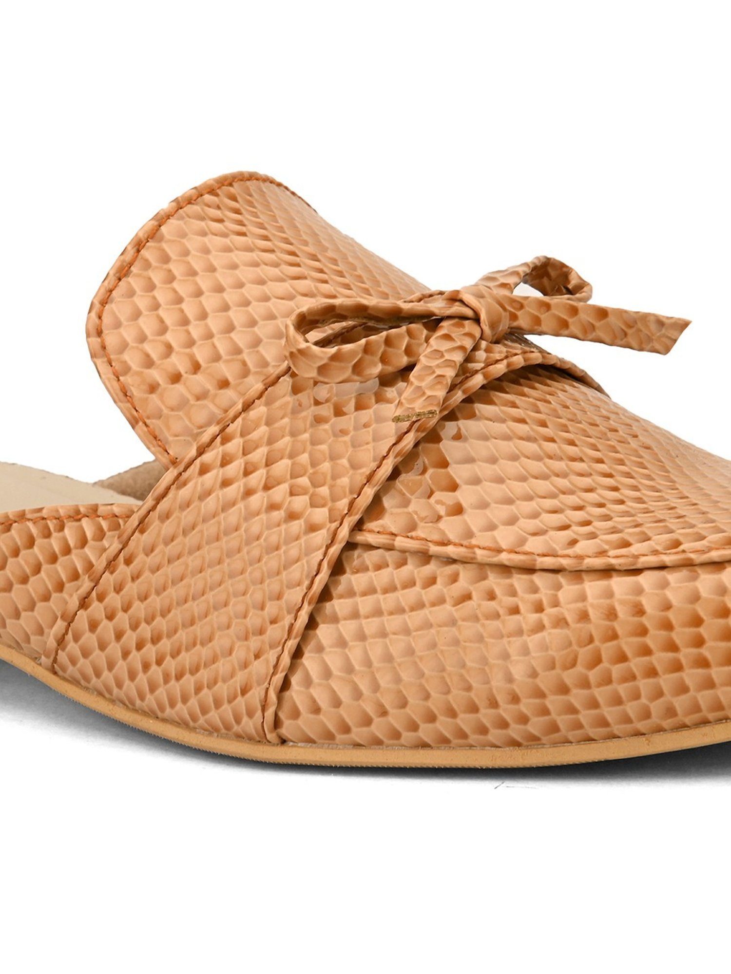 Hydes N Hues Women's Beige Mule Shoes