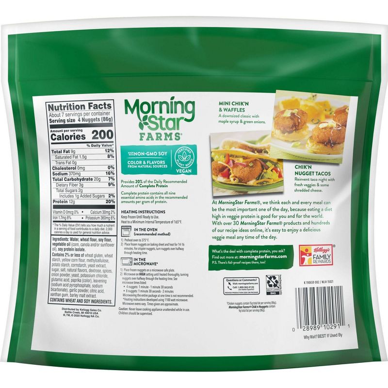 Morningstar Farms Frozen Chik'n Nuggets Value Pack - 21oz