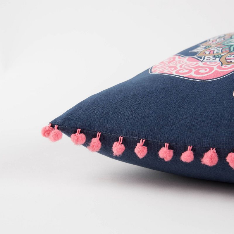 Simply Southern Animal Print Throw Pillow Blue - Rizzy Home