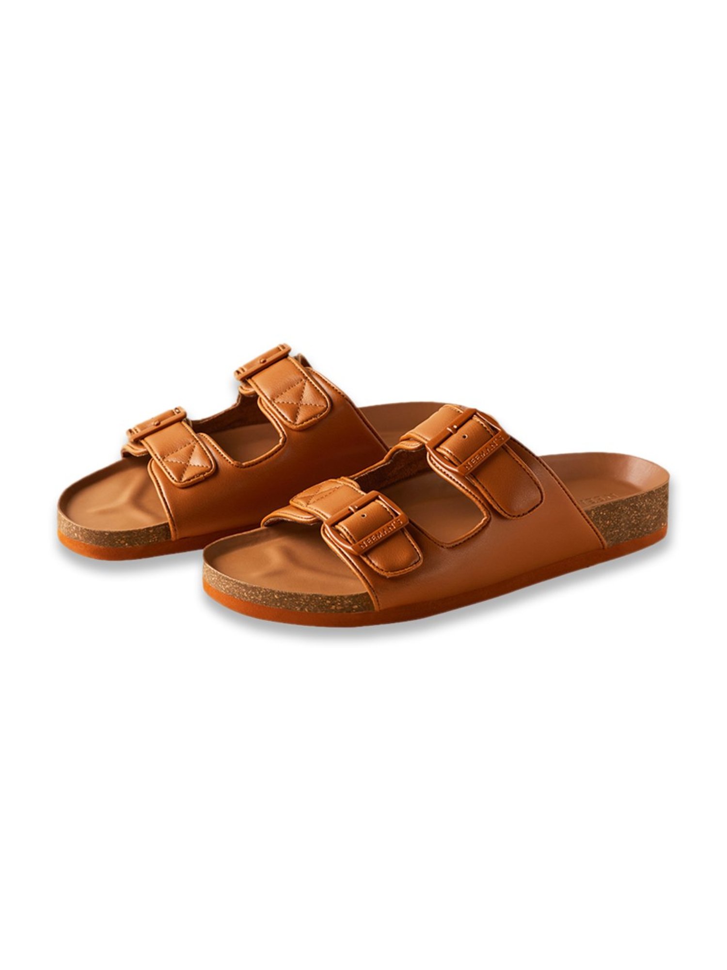 Neemans Men's Cork Tan Casual Sandals