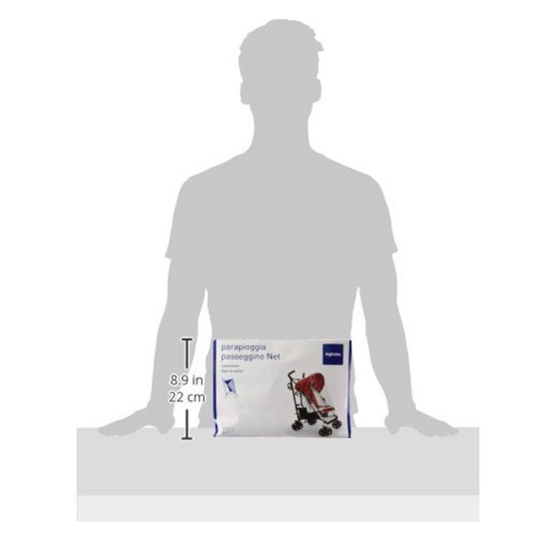 Inglesina A096GG85N Baby Infant Washable Net Stroller Rain Cover and Plastic Canopy Protector to Keep out Bugs, Dust, Wind, and Rain, Transparent