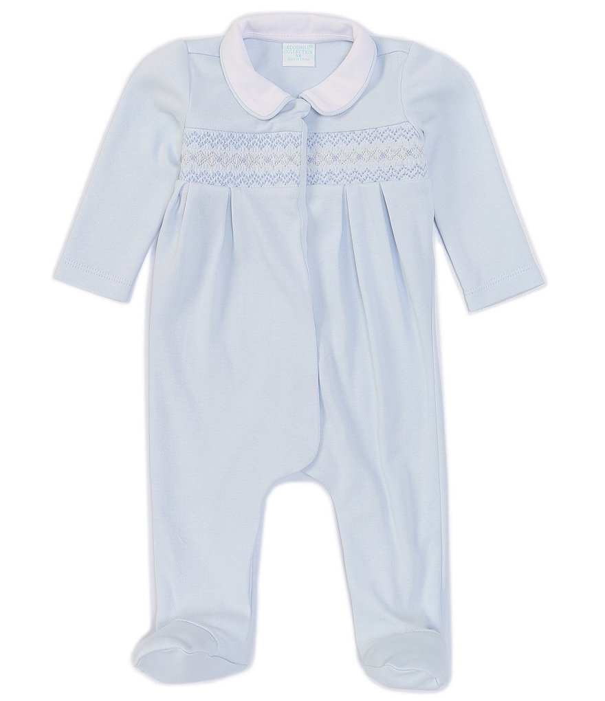 Aden + Anais Baby Boys 6-9 Months Long-Sleeve Blue Moon Footed Coverall