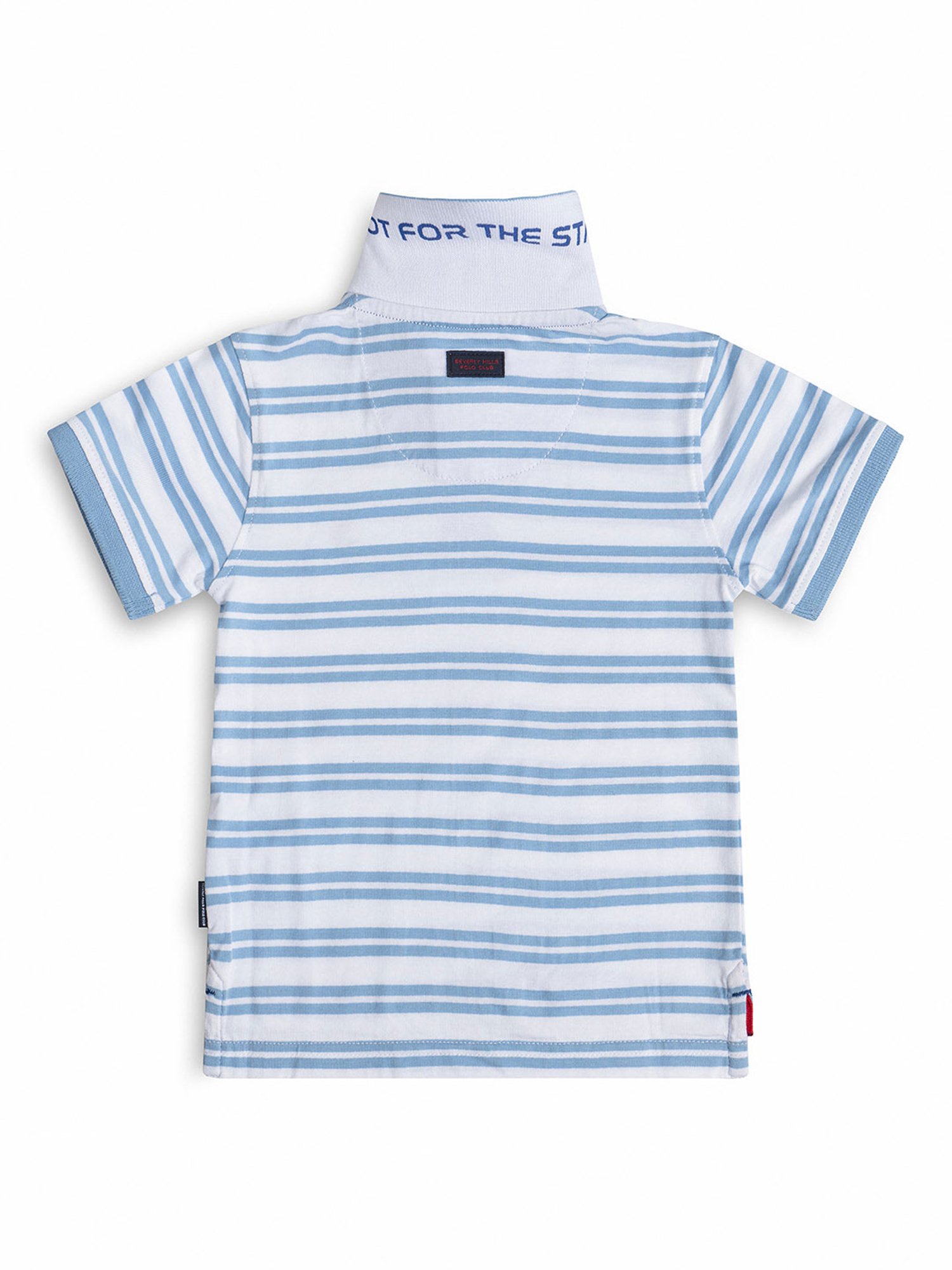 Beverly Hills Polo Club Kids Blue Striped Polo T-Shirt