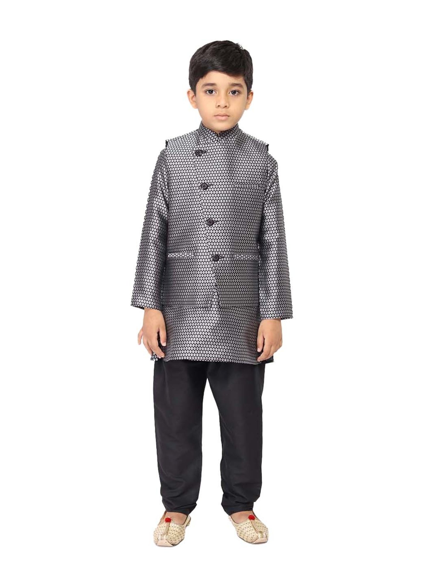 Crimsoune Club Kids Mint Solid Full Sleeves Blazer