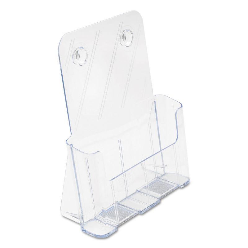 Deflecto DocuHolder for Countertop or Wall Mount Use 9 1/4w x 3 3/4d x 10 3/4 Clear 77001
