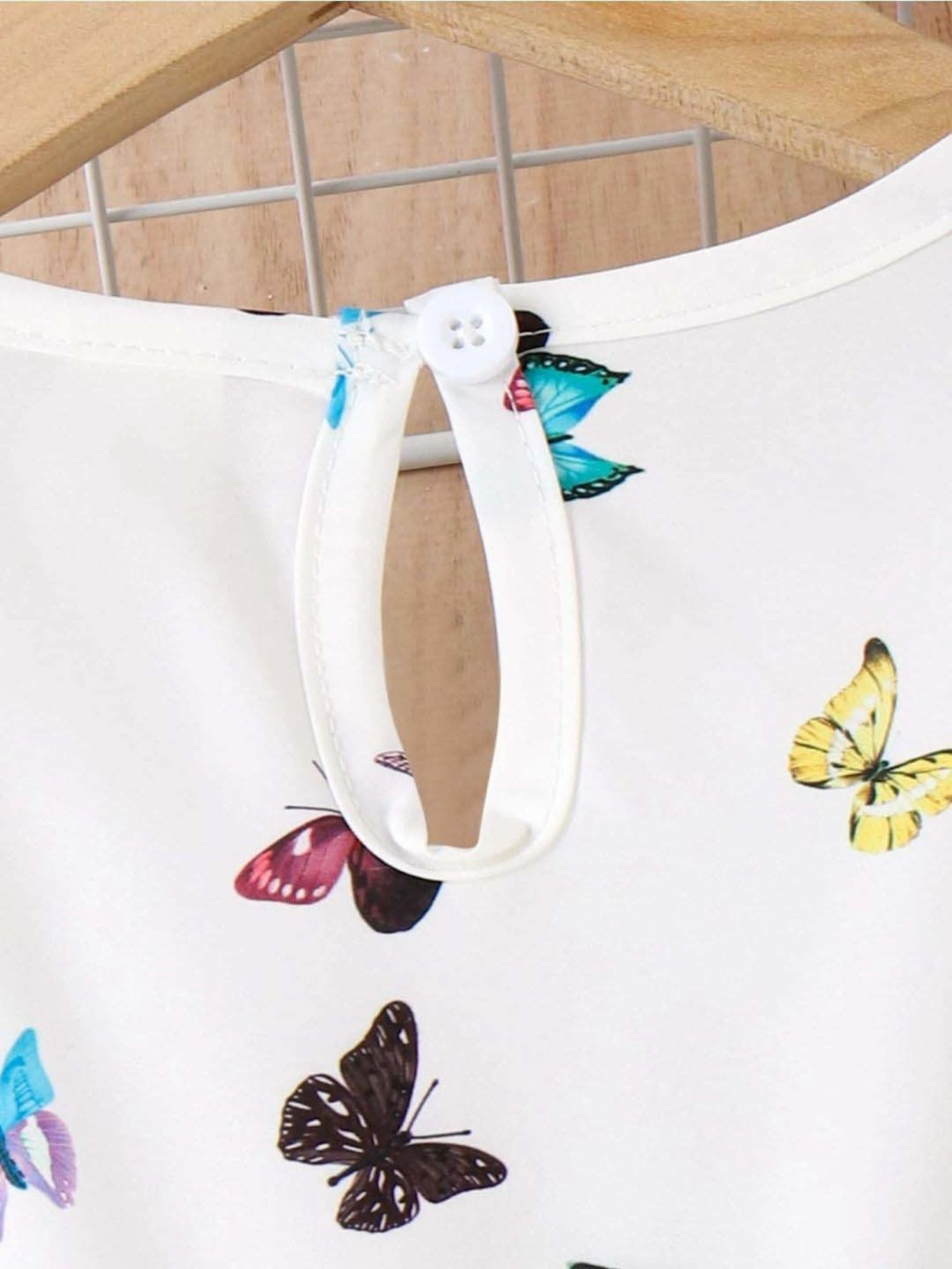 Bolly Lounge Girls Smoke White Floral Dress