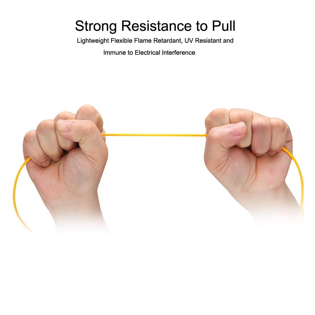 uxcell Fiber Cable3 Meters 10Ft SC to SC 9/125 Single-Mode Fiber Optic Cable Jumper Optical Patch Cord SC-SC