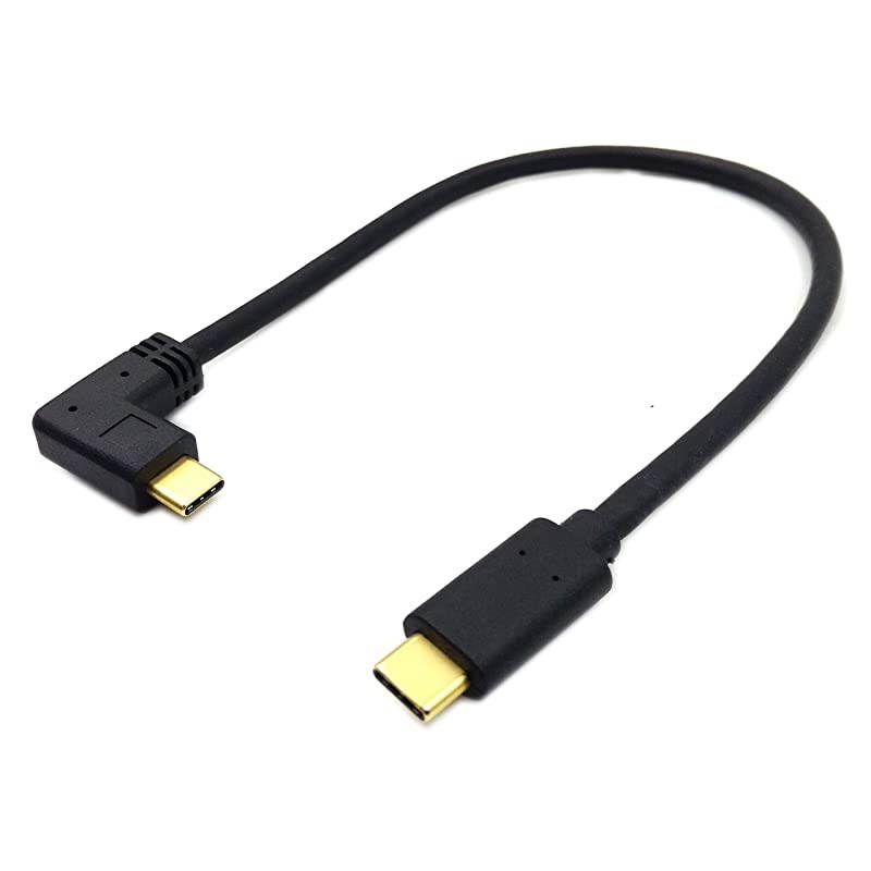 90 Degree USB C to USB C Cable 1Feet Right Left Angled 90 Degree USB 31 TypeC Male to Male Fast Charging Cable for Laptop Tablet Mobile Phone USB C Right MM