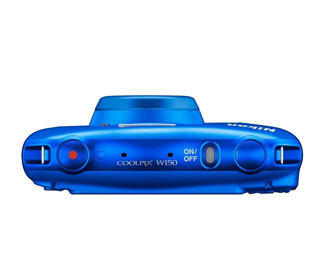 Nikon Coolpix W150 Digital Camera - Blue (Intl Model) with Camera Cleaning Kit Bundle + Game Sir T1s Gaming Controller for Mobile + 32gb SD Card + Nikon Camera Backpack (Blue)