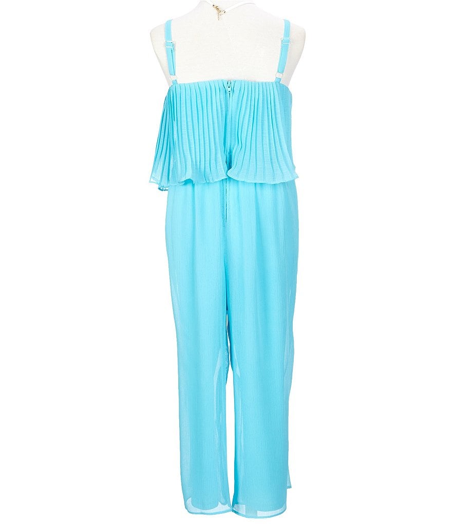 I.N. Girl Big Girls 7-16 Pleated Popover Jumpsuit