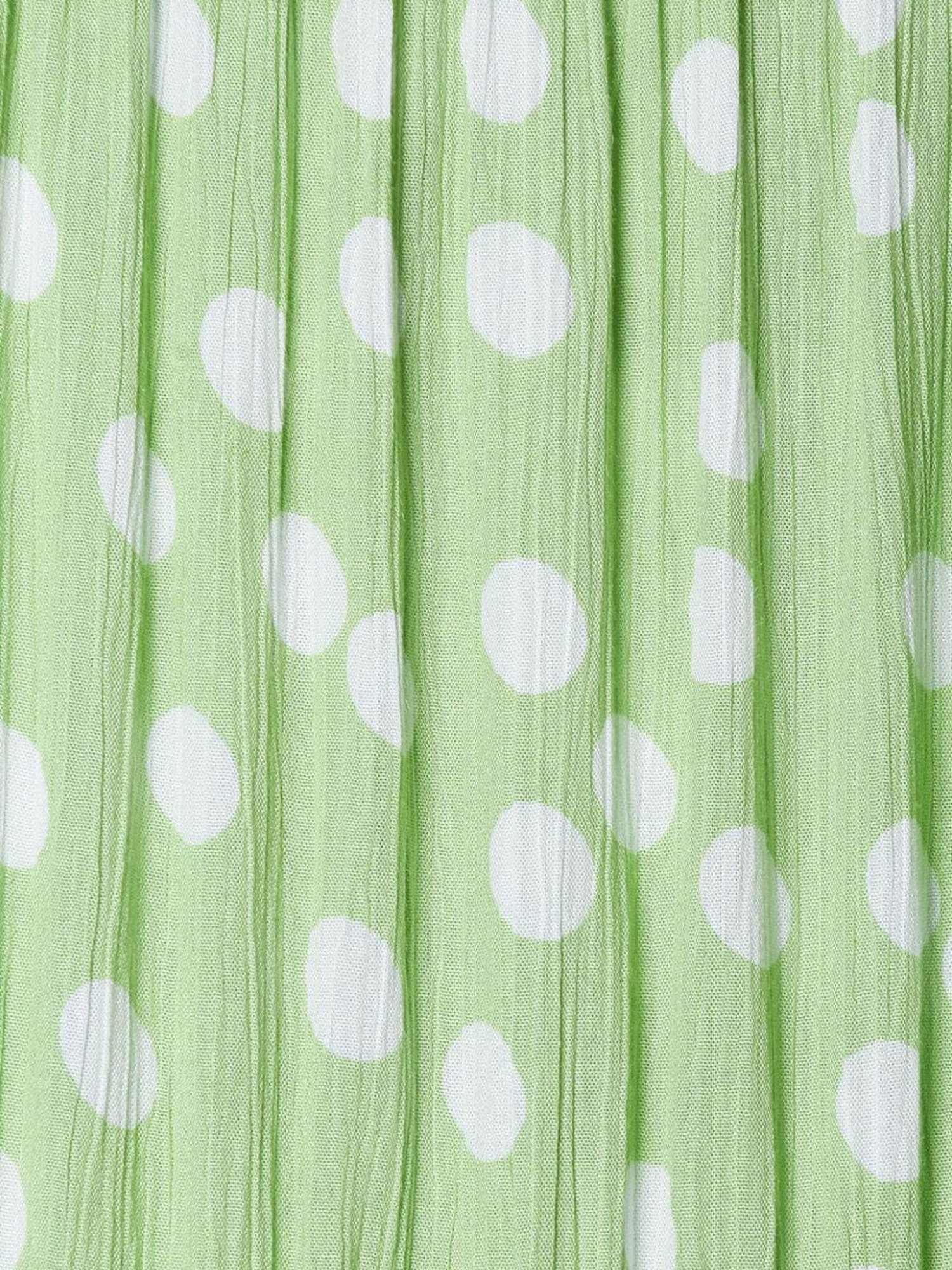 Coolsters by Pantaloons Kids Green & White Printed Dress
