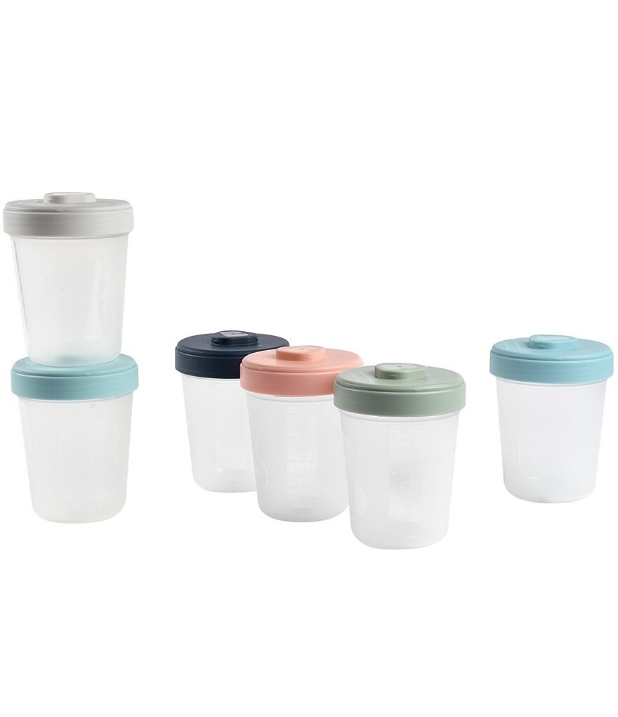 BEABA Baby Food Clip Containers Set of 6 - Large