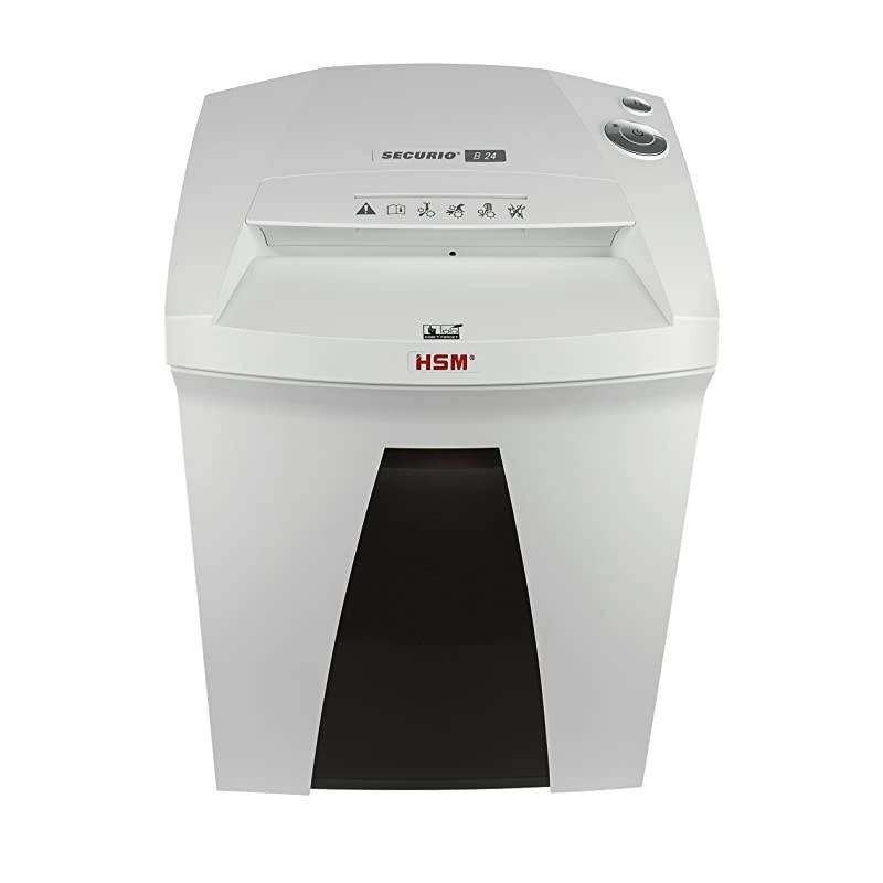 SECURIO B24S, 22 to 24 Sheet, Strip-Cut, 9-Gallon Capacity Shredder