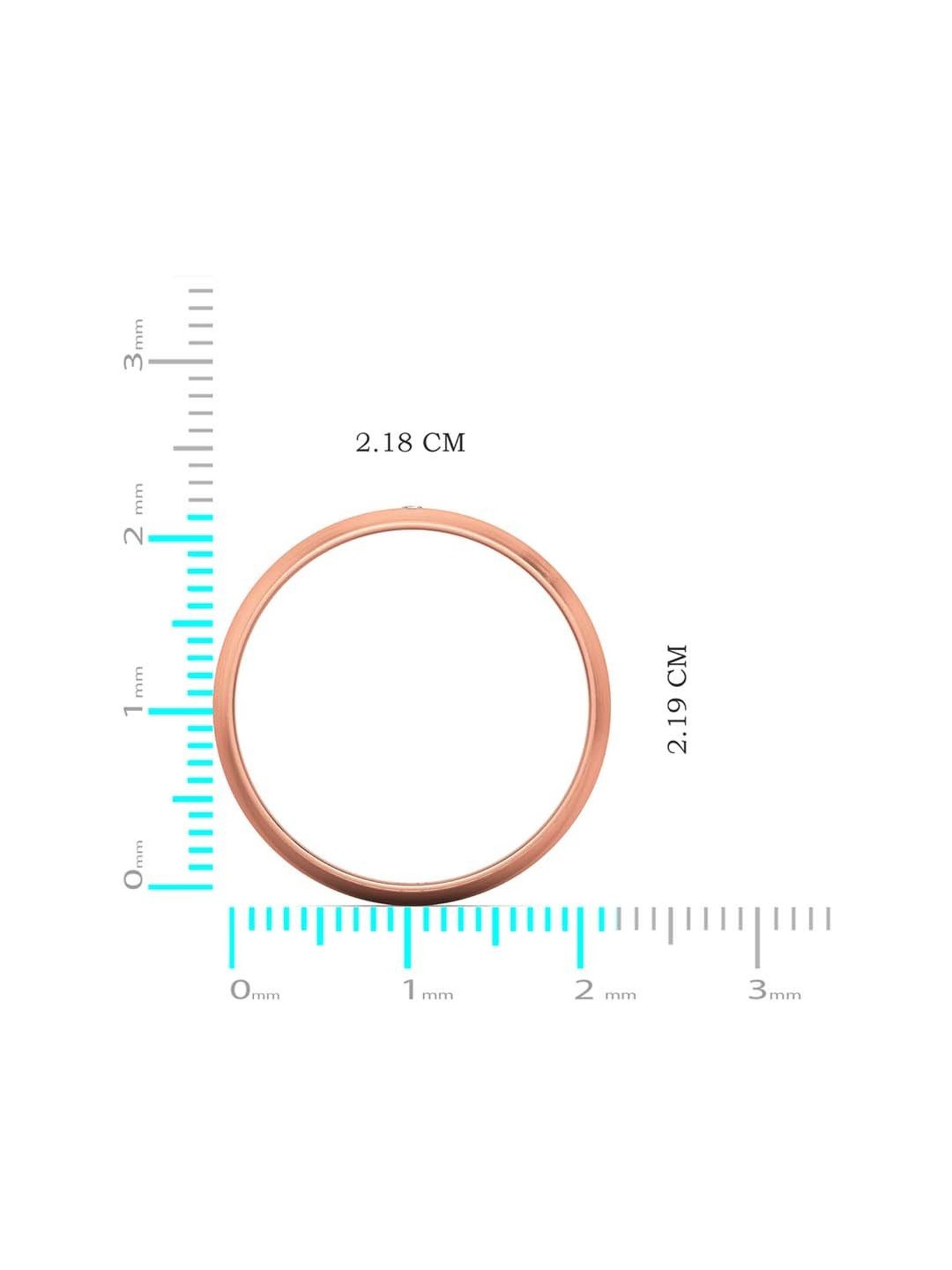 Malabar Gold and Diamonds 950 Platinum & 0.02 ct Diamond Ring