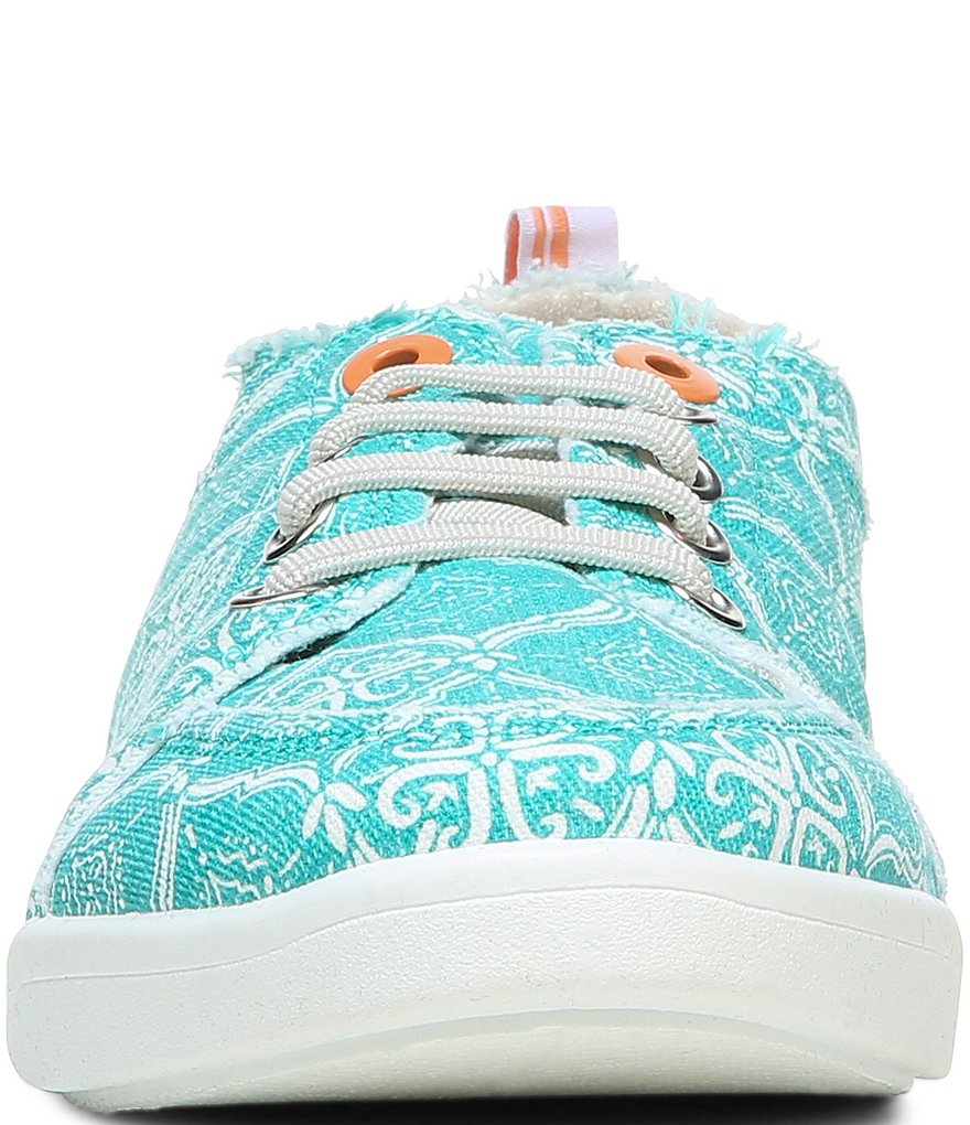 Vionic Pismo Mosaic Print Washable Lace-Up Sneakers