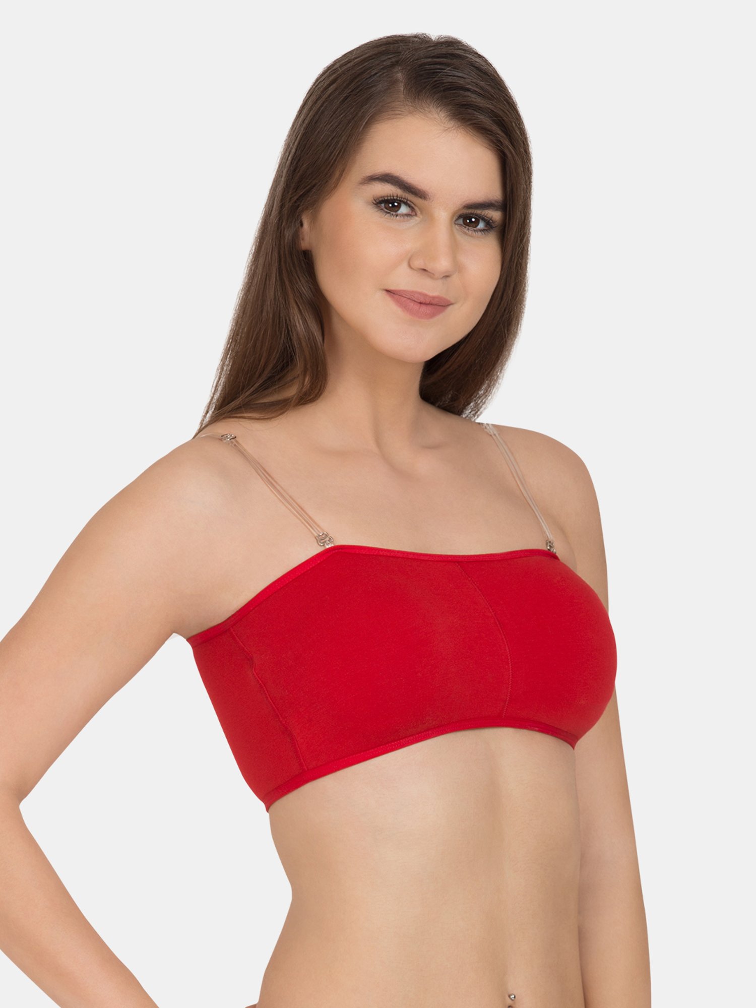 Tweens Red Non Wired Padded Bandeau Bra