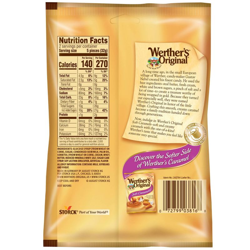 Werther's Original Soft Caramels - 2.2oz