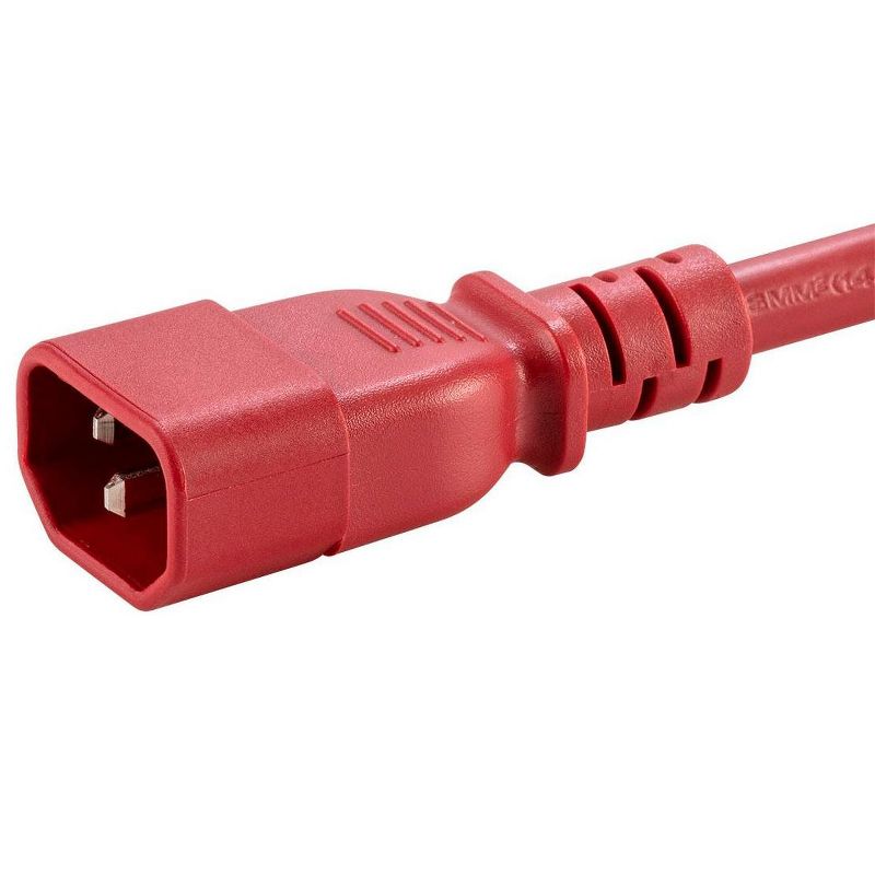 D'Addario Planet Waves IEC to NEMA Plug Power Cable, 10FT 10 ft. Red/Black