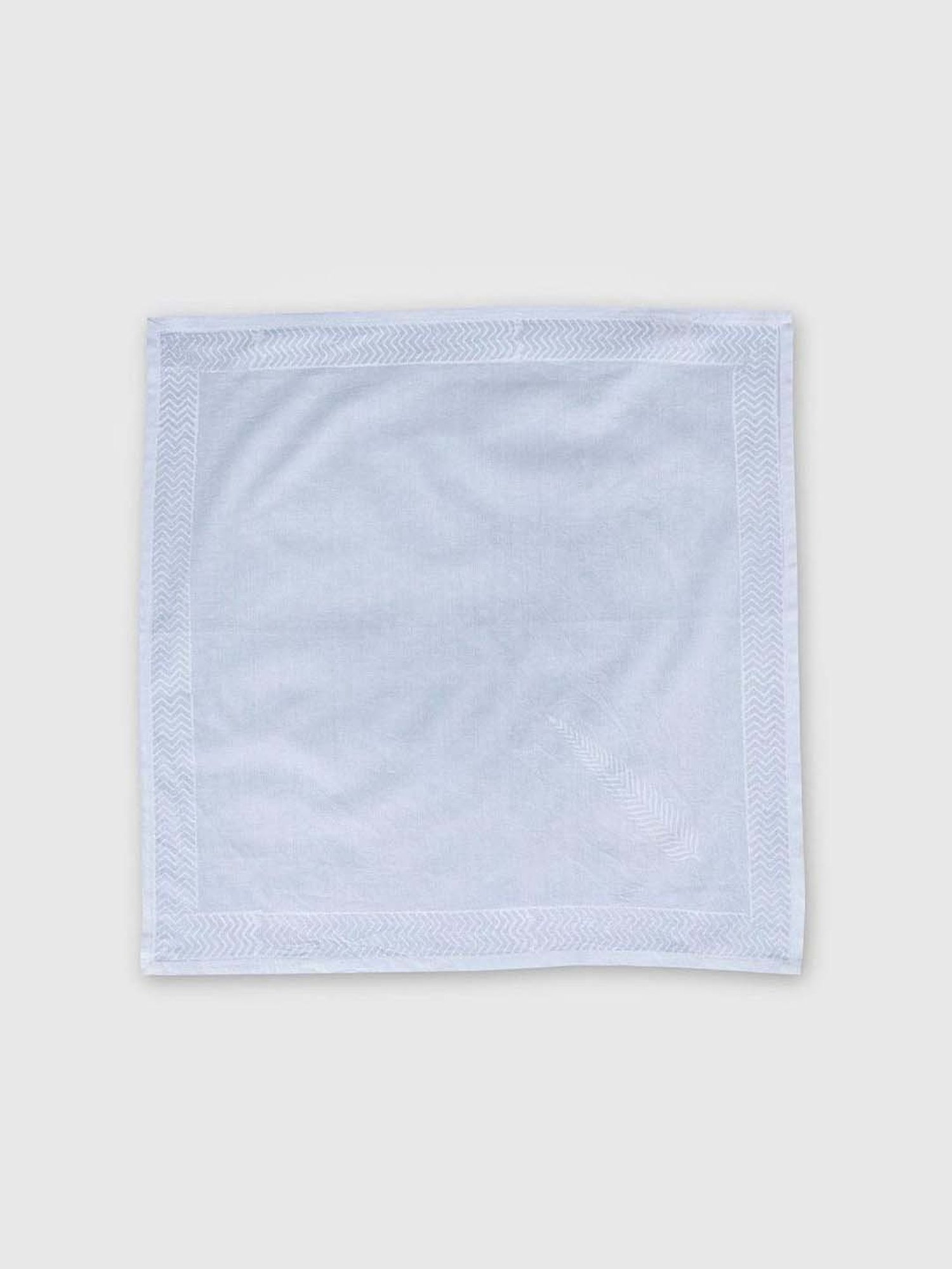 Fabindia Home Sarah White Cotton 140 TC Napkins - Set of 6